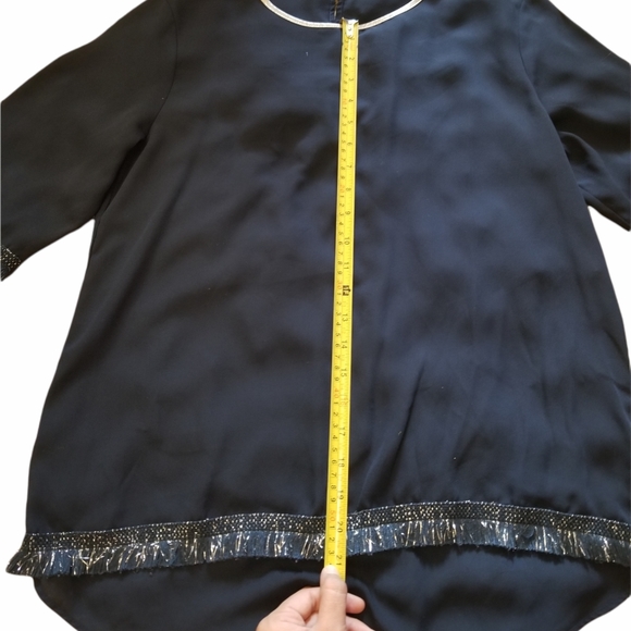 Tunic top blue 3/4 blue for woman. M. - Picture 4 of 7